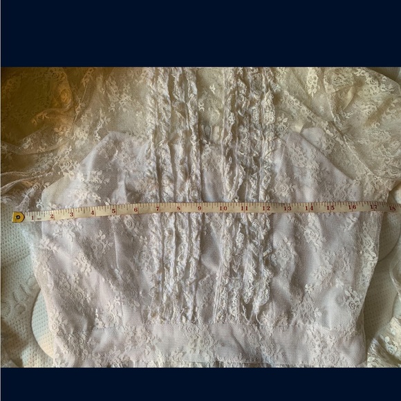 Vintage Wedding Dress, Boho Wedding Dress, Rustic, Cottagecore - Picture 9 of 10